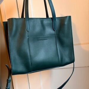 Portland Leather Dark Green Crossbody Bag